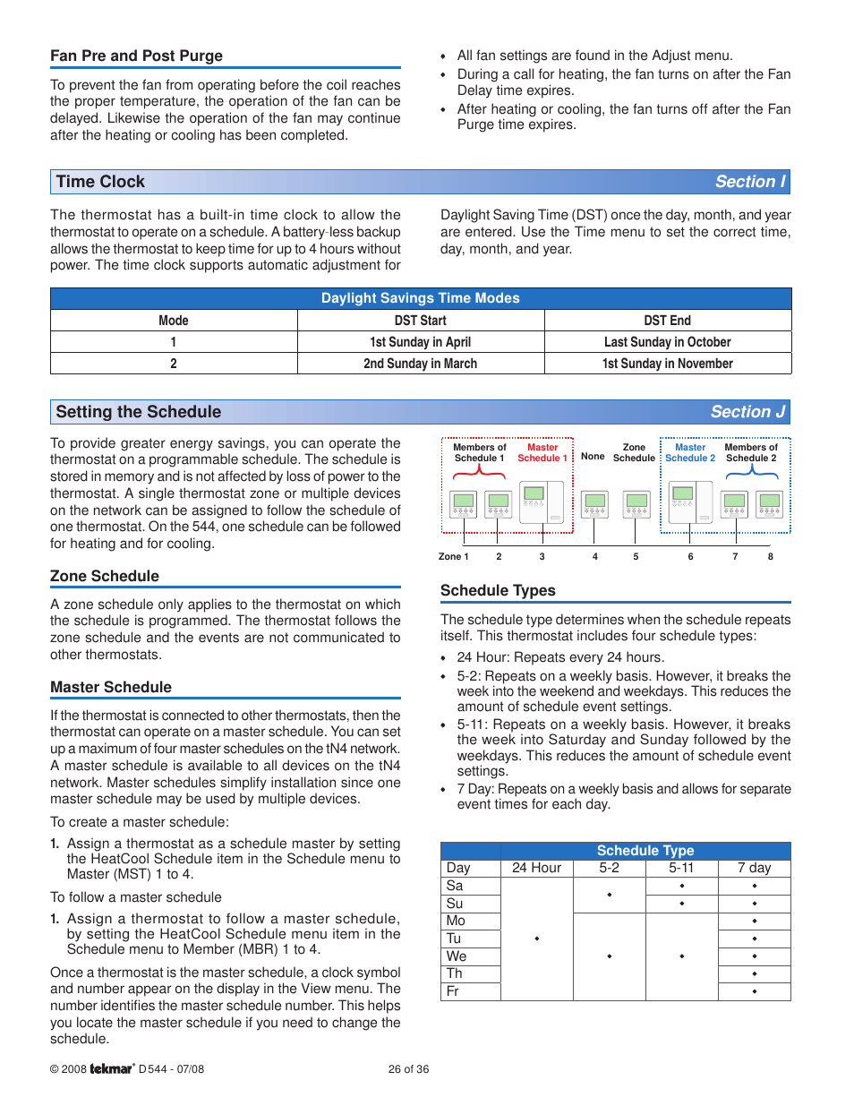 tekmar 544 Thermostat Installation User Manual | Page 26 / 36