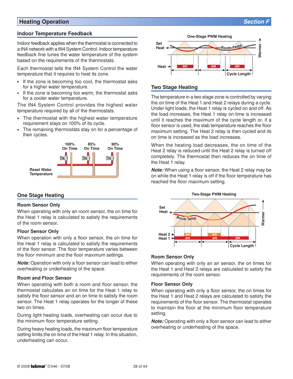 tekmar 546 Thermostat Installation User Manual | Page 28 / 44