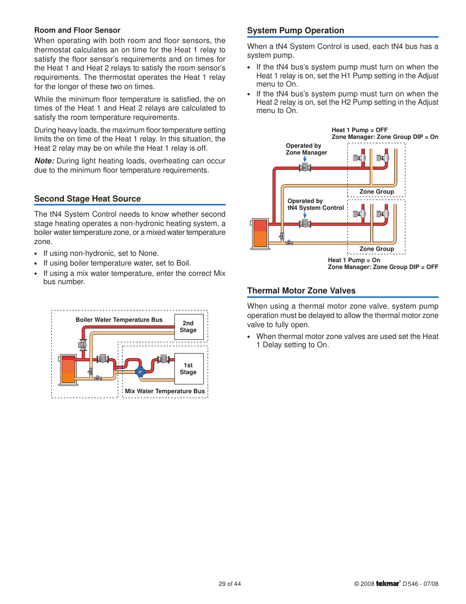 tekmar 546 Thermostat Installation User Manual | Page 29 / 44