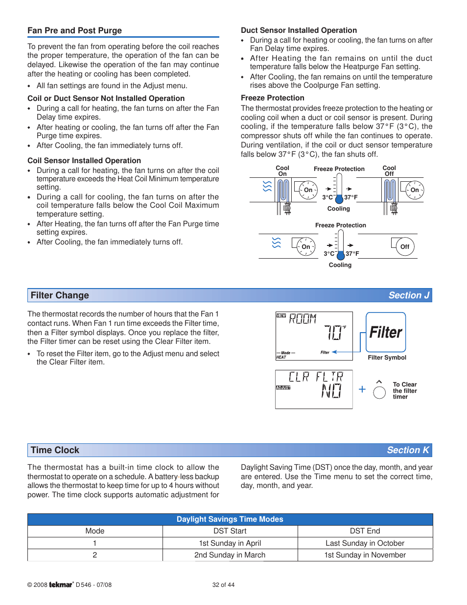 tekmar 546 Thermostat Installation User Manual | Page 32 / 44