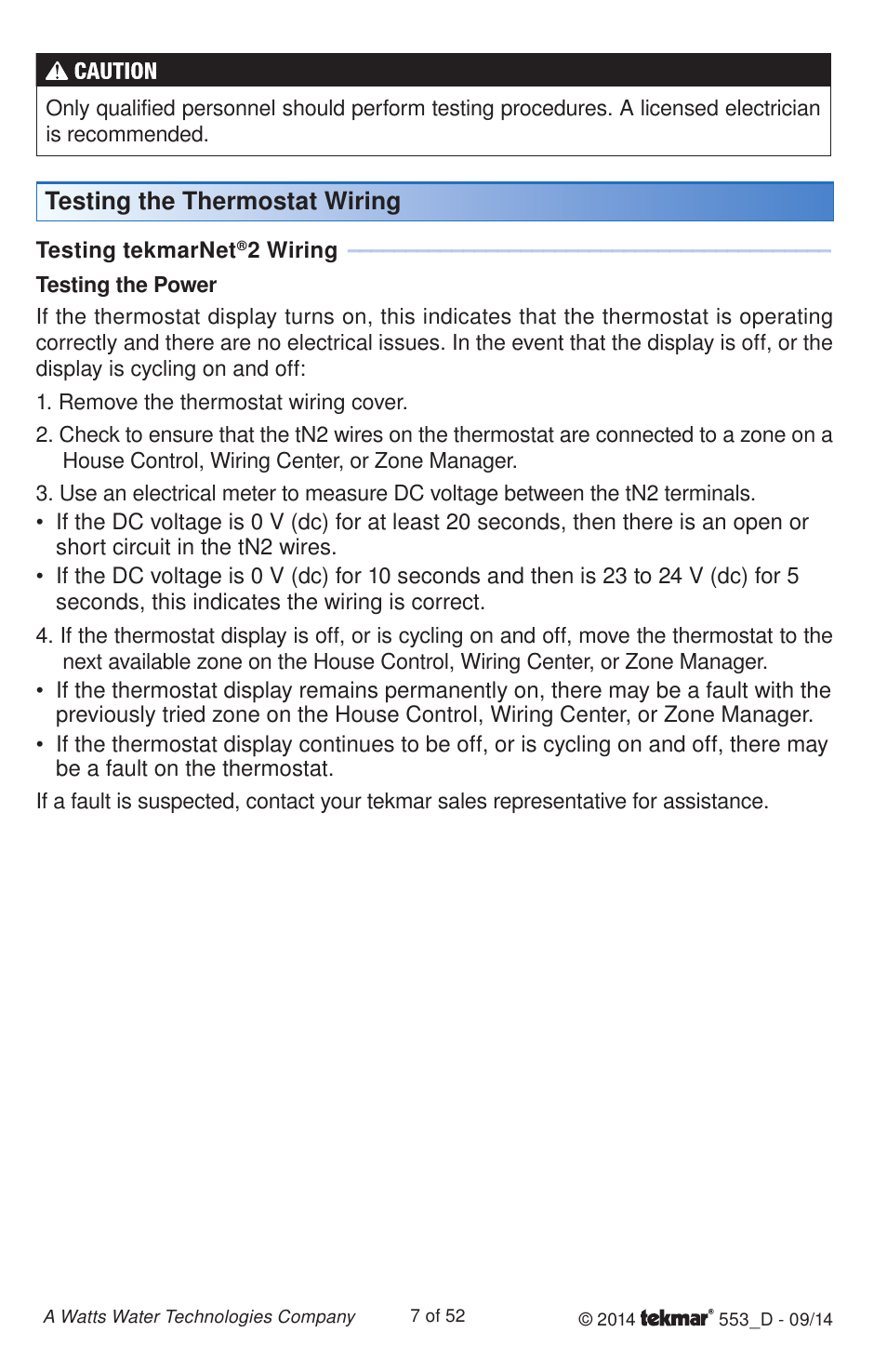 tekmar 553 Thermostat Installation User Manual | Page 7 / 52