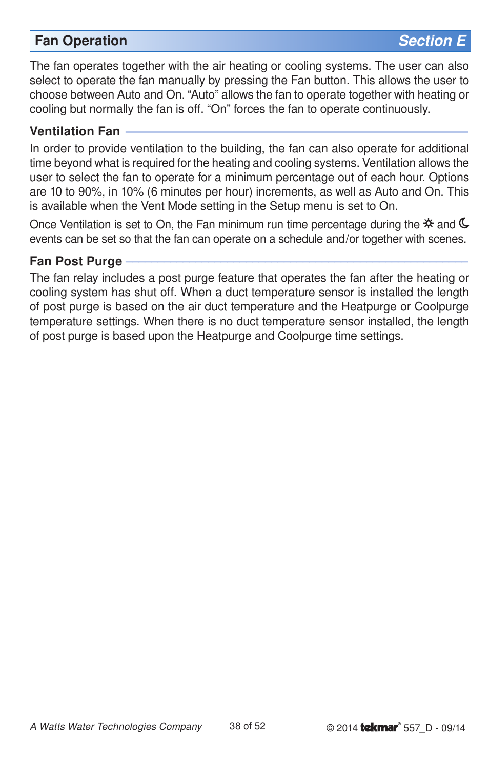 tekmar 557 Thermostat Installation User Manual | Page 38 / 52