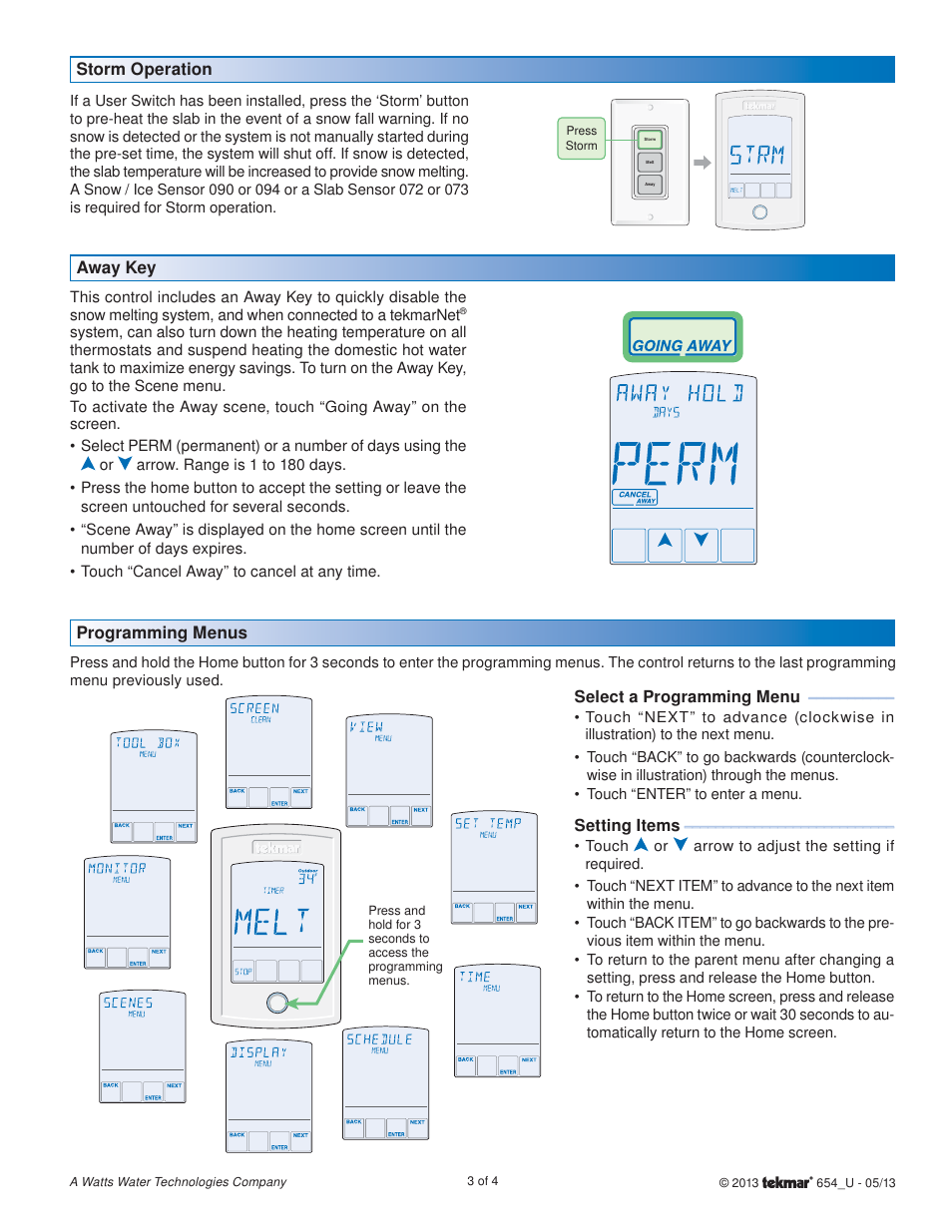 tekmar 654 Snow Melting Control User Manuals User Manual | Page 3 / 4