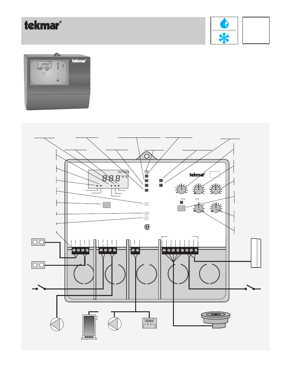 tekmar 661 Snow Detector & Melting Control User Manual | 9 pages