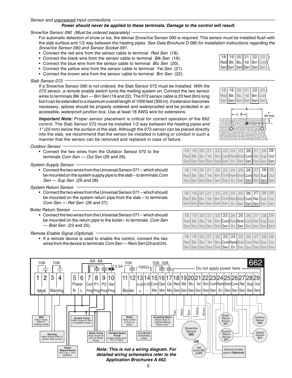 tekmar 662 Snow Detector & Melting Control User Manual | Page 5 / 12