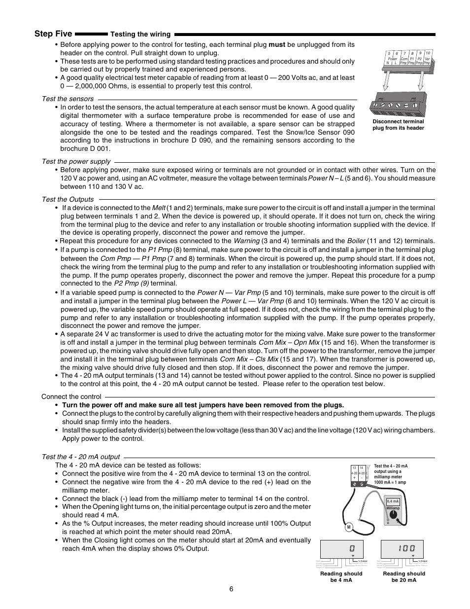 Step five | tekmar 662 Snow Detector & Melting Control User Manual | Page 6 / 12