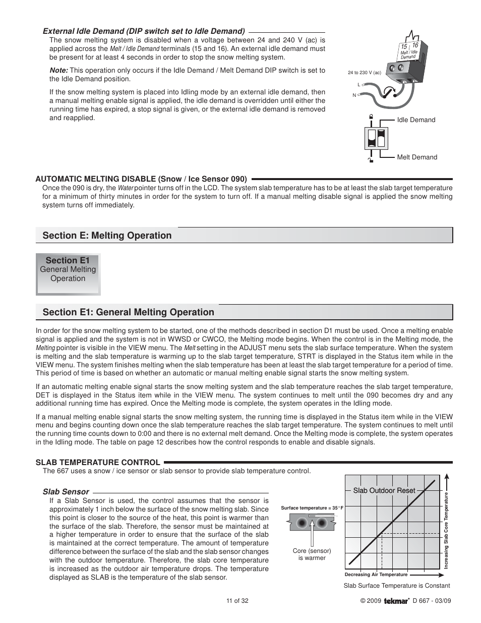 tekmar 667 Snow Detector & Melting Control Installation User Manual | Page 11 / 32