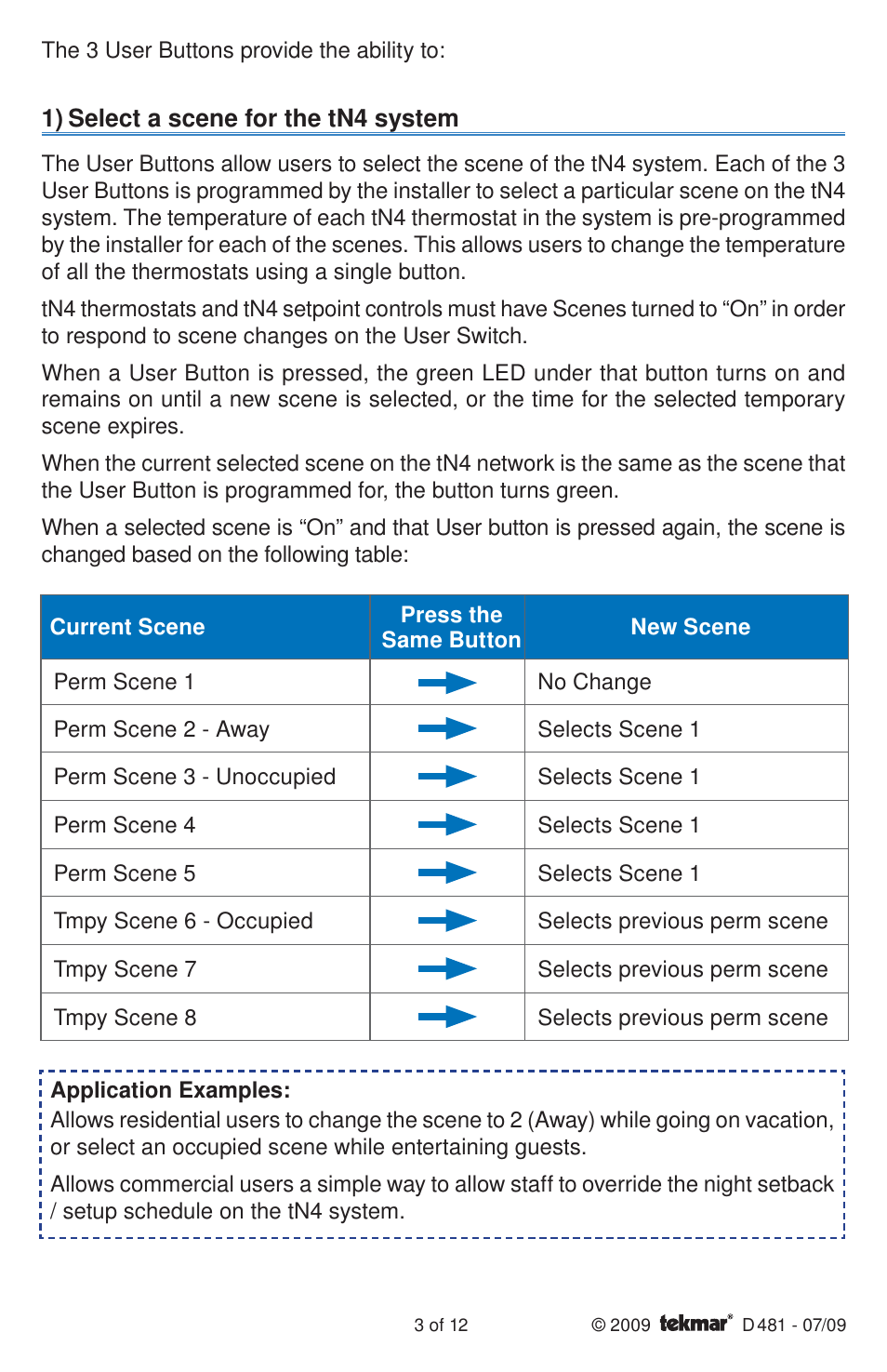tekmar 481 User Switch Installation User Manual | Page 3 / 12