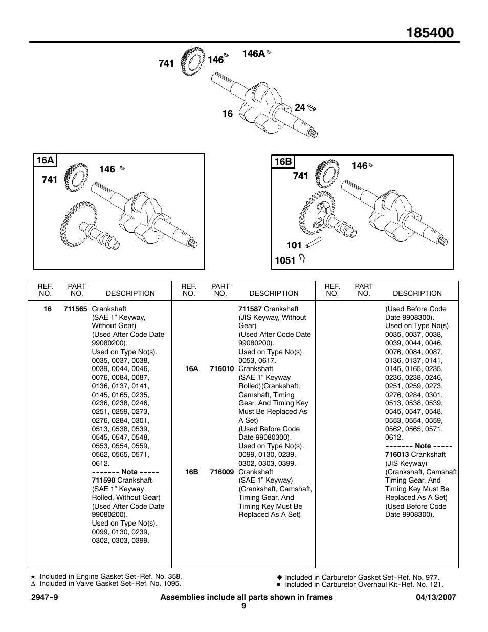 Briggs & Stratton 185400 User Manual | Page 9 / 34
