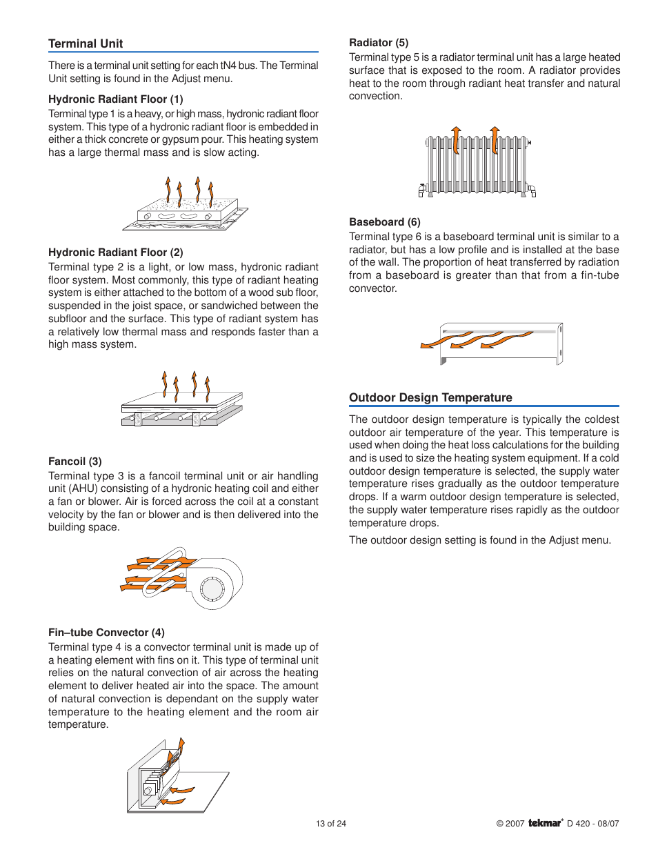 tekmar 420 Boiler Reset Module User Manual | Page 13 / 24