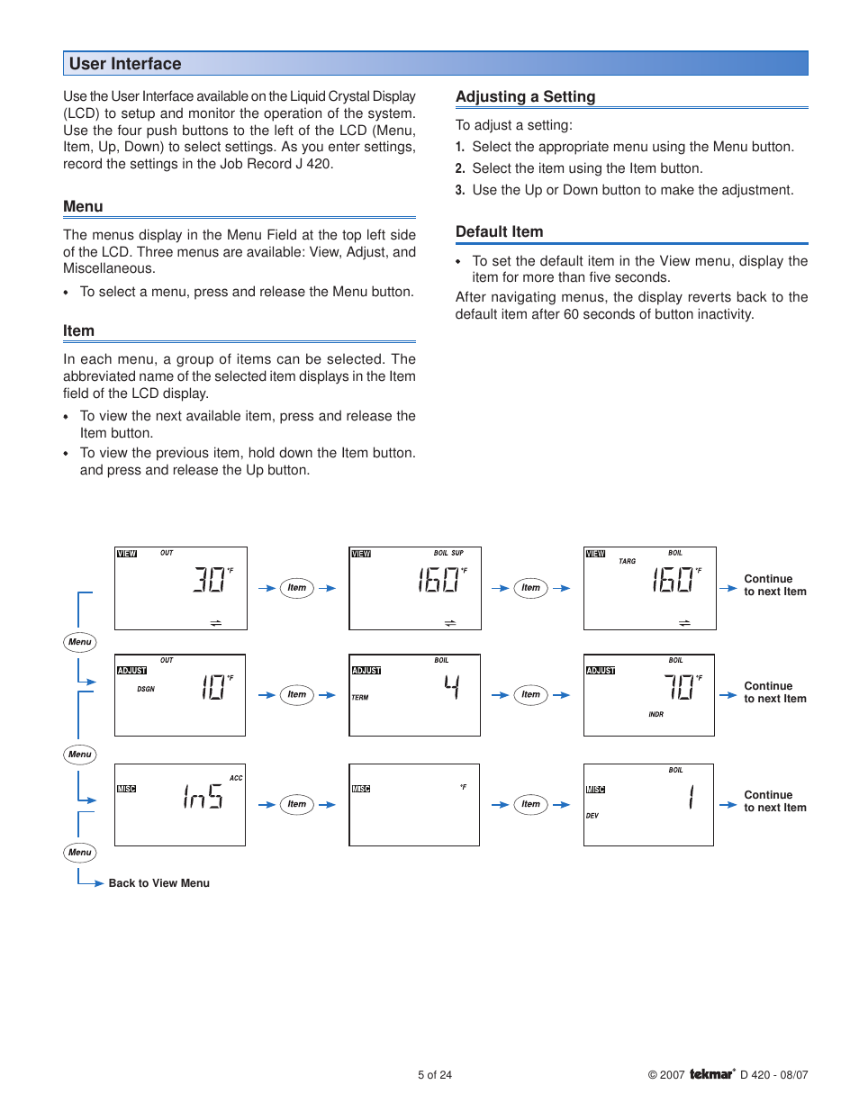 tekmar 420 Boiler Reset Module User Manual | Page 5 / 24