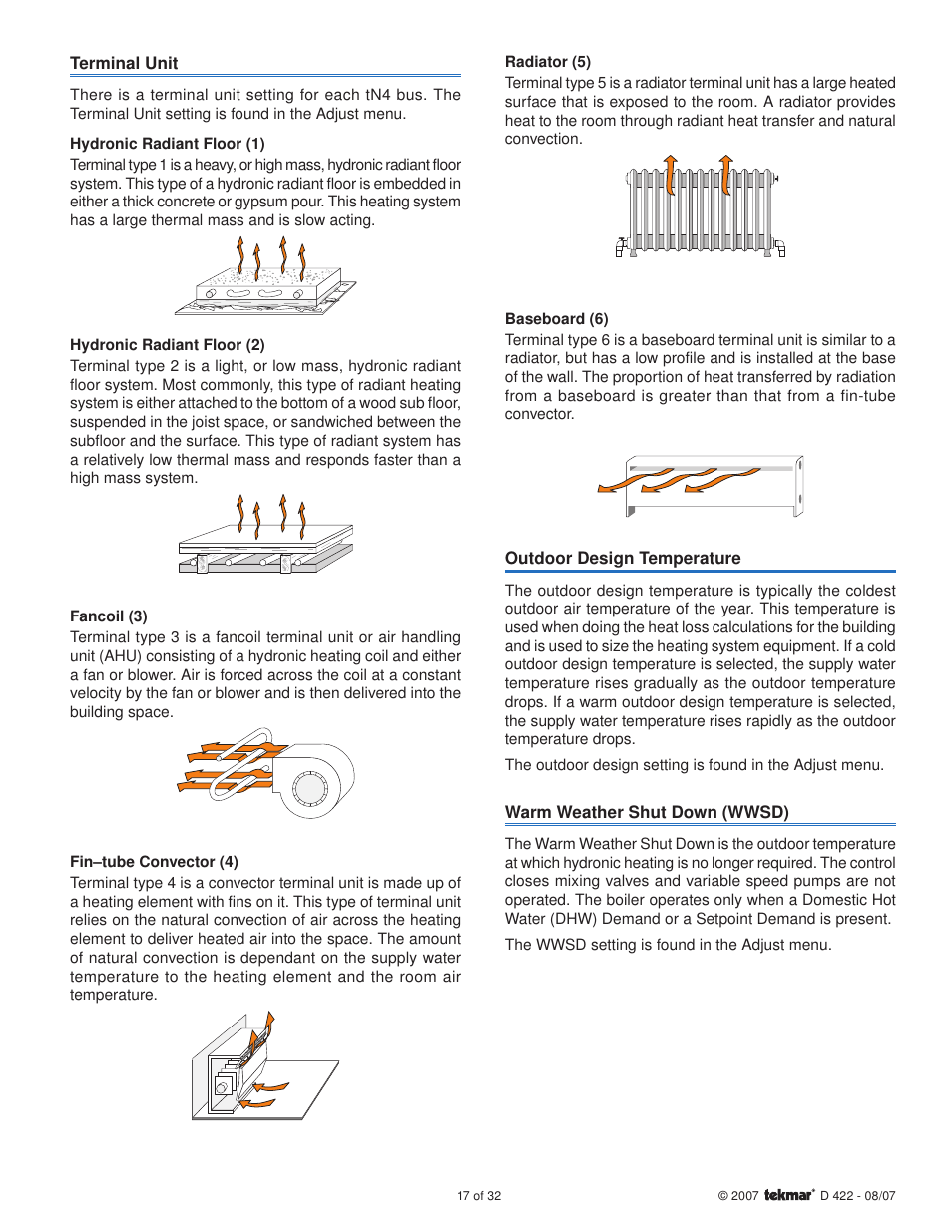 tekmar 422 Universal Reset Module User Manual | Page 17 / 32