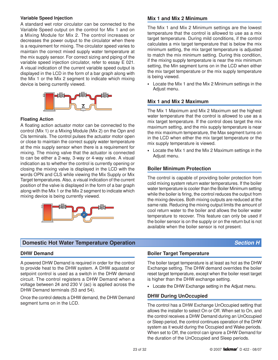 tekmar 422 Universal Reset Module User Manual | Page 23 / 32