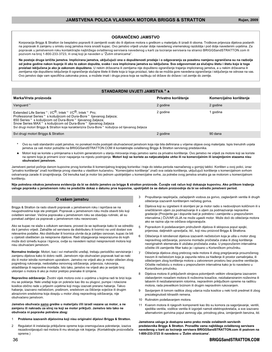 Briggs & Stratton I/C INTEC PRO 83100 User Manual | Page 36 / 84