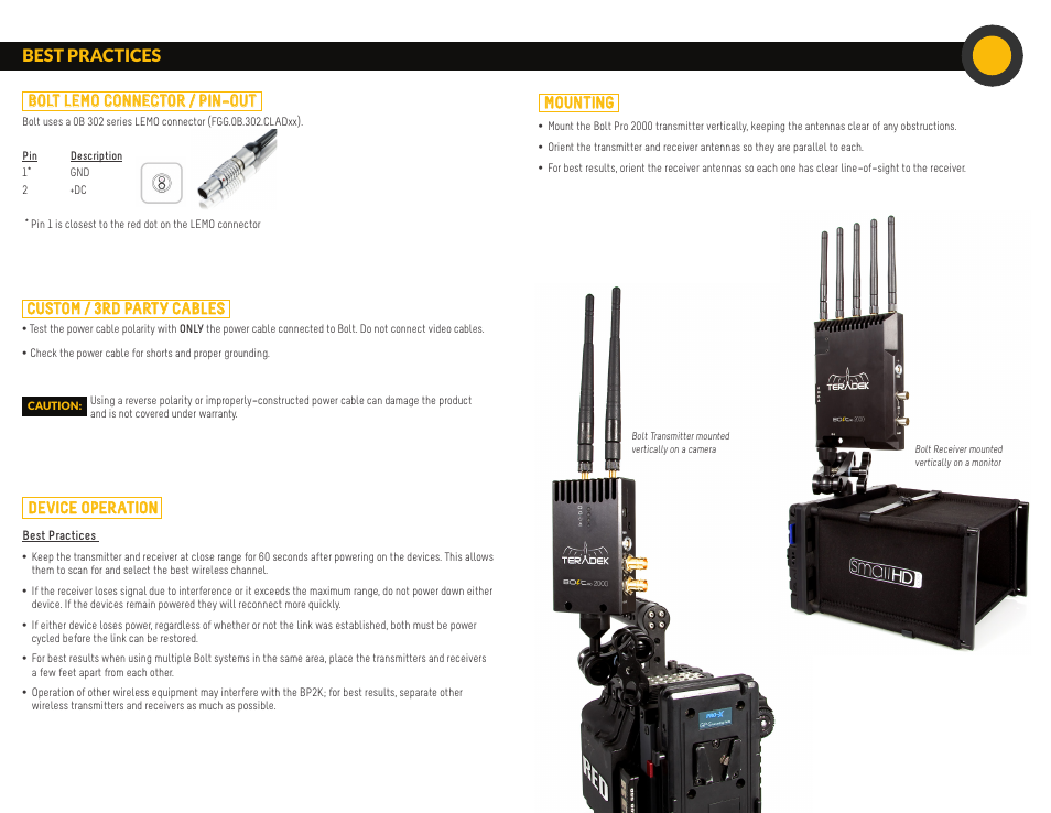 Teradek Bolt Pro 2000 User Manual | Page 2 / 2