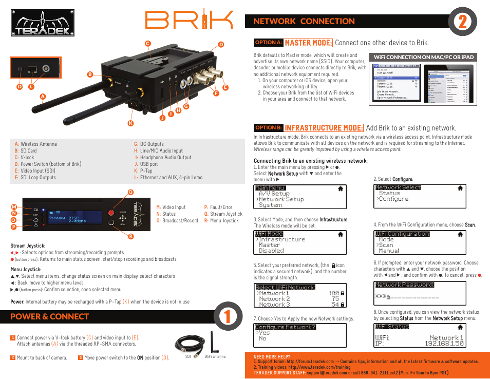Teradek Brik User Manual | 2 pages