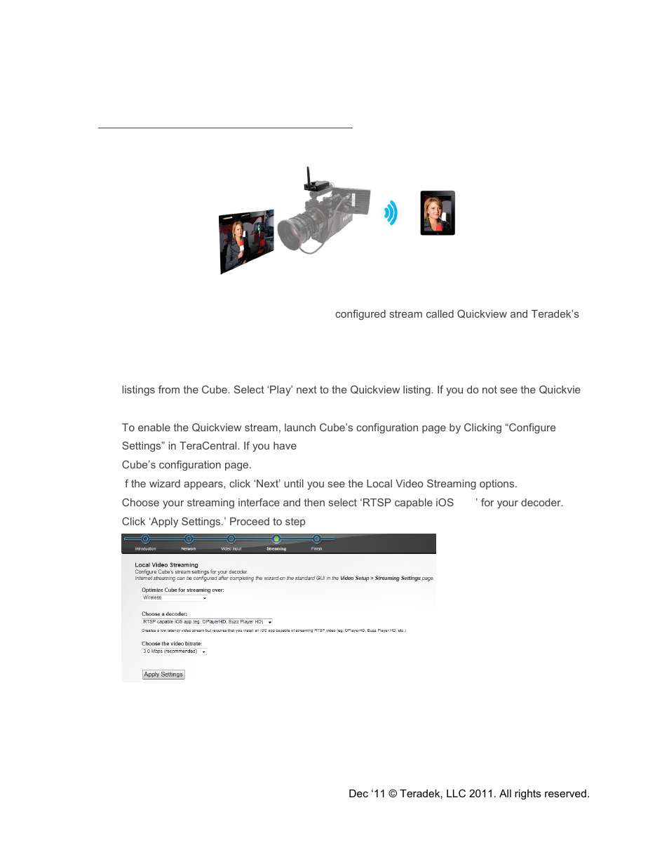 Teradek Cube Reference Guide User Manual | Page 11 / 40