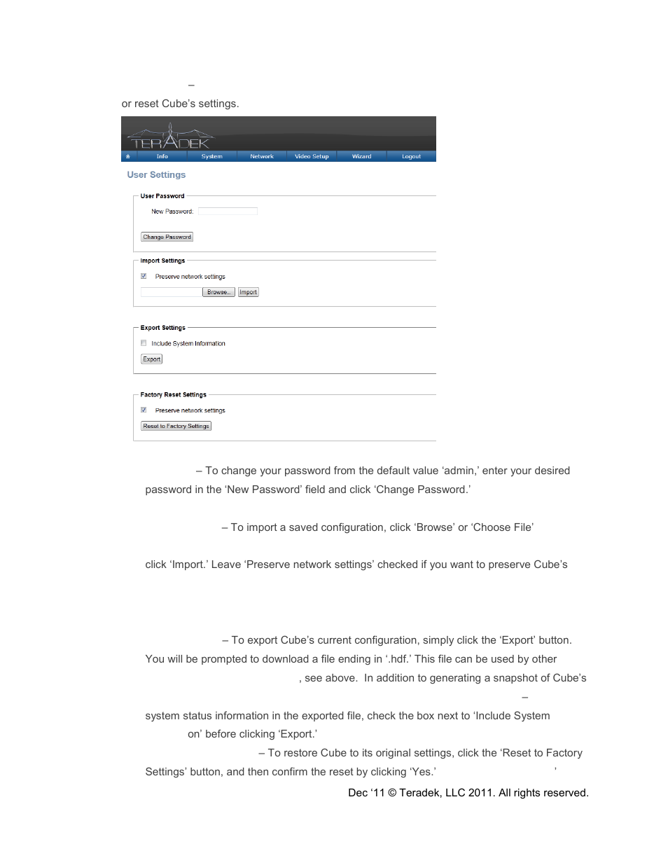 Teradek Cube Reference Guide User Manual | Page 28 / 40