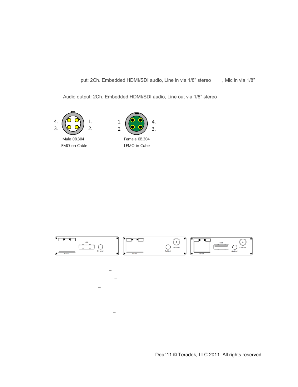 Teradek Cube Reference Guide User Manual | Page 6 / 40