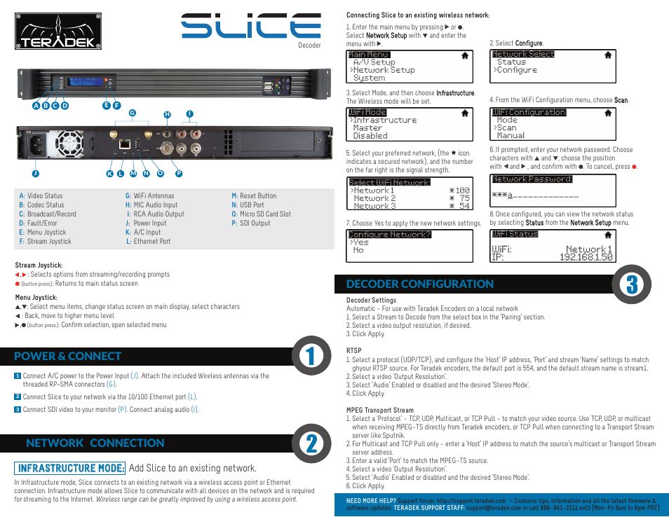 Teradek Slice Decoder User Manual | 1 page