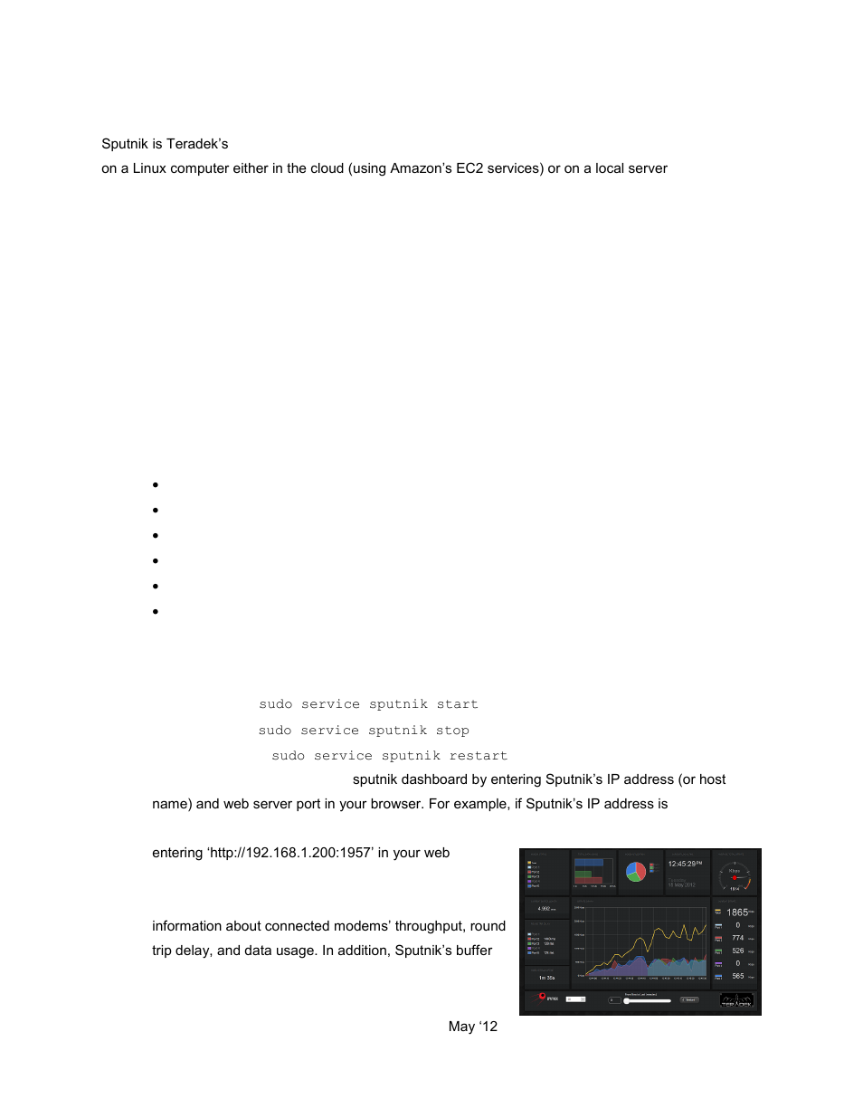 Introduction, Installing sputnik (local linux machine), Sputnik operation | 2 introduction, 3 installing sputnik (local linux machine), 4 sputnik operation | Teradek Sputnik User Manual | Page 2 / 10