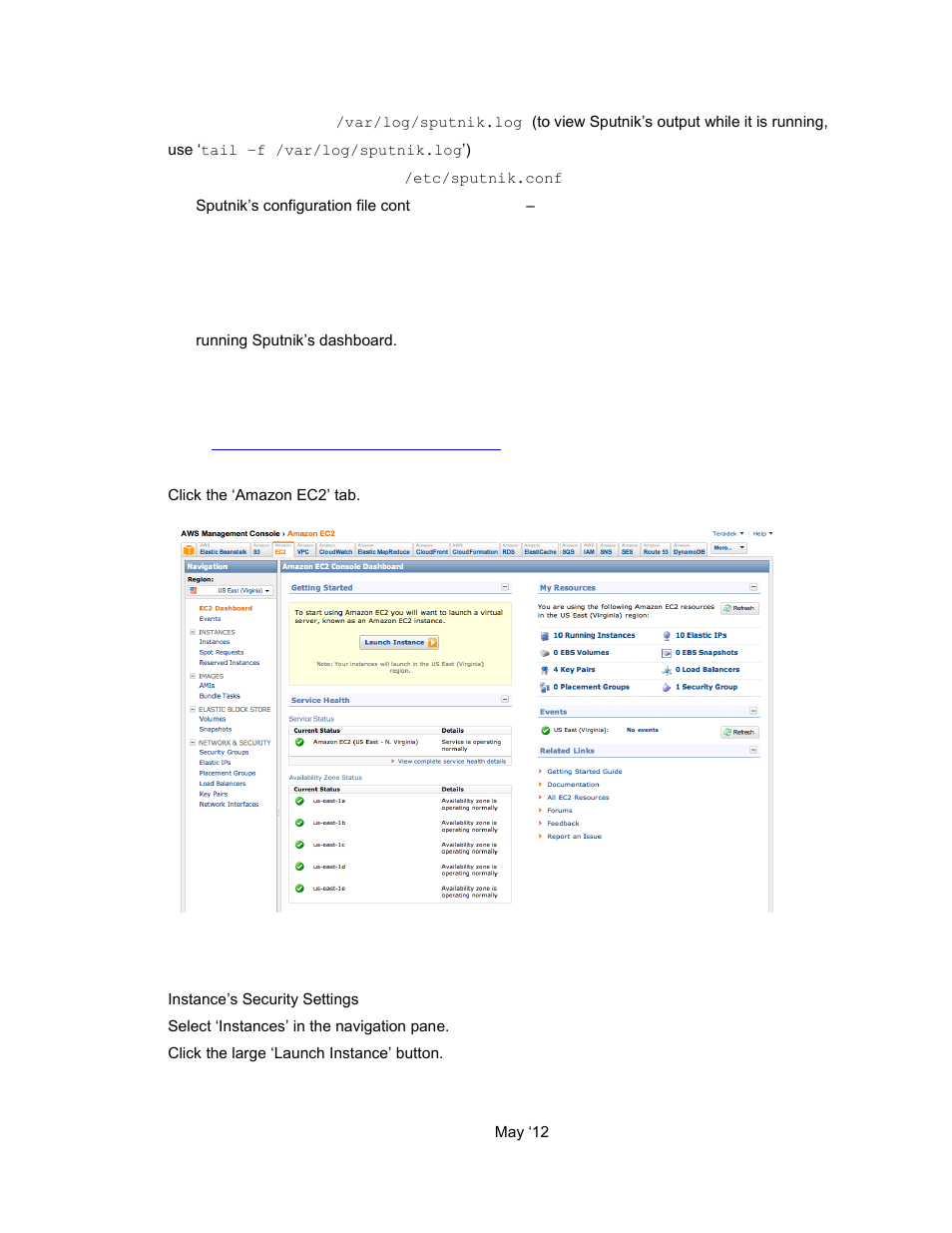 Creating an amazon ec2 instance for sputnik, 5 creating an amazon ec2 instance for sputnik | Teradek Sputnik User Manual | Page 3 / 10