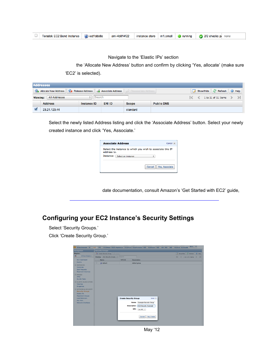 Configuring your ec2 instance‟s security settings, 6configuring your ec2 instance’s security settings | Teradek Sputnik User Manual | Page 7 / 10