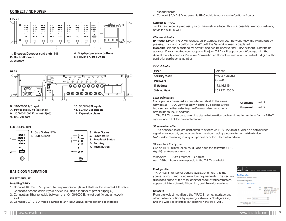 Teradek T-RAX User Manual | Page 3 / 5