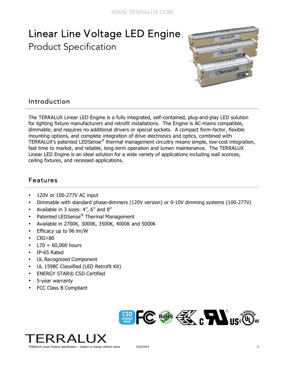 TERRALUX L04 User Manual | 7 pages