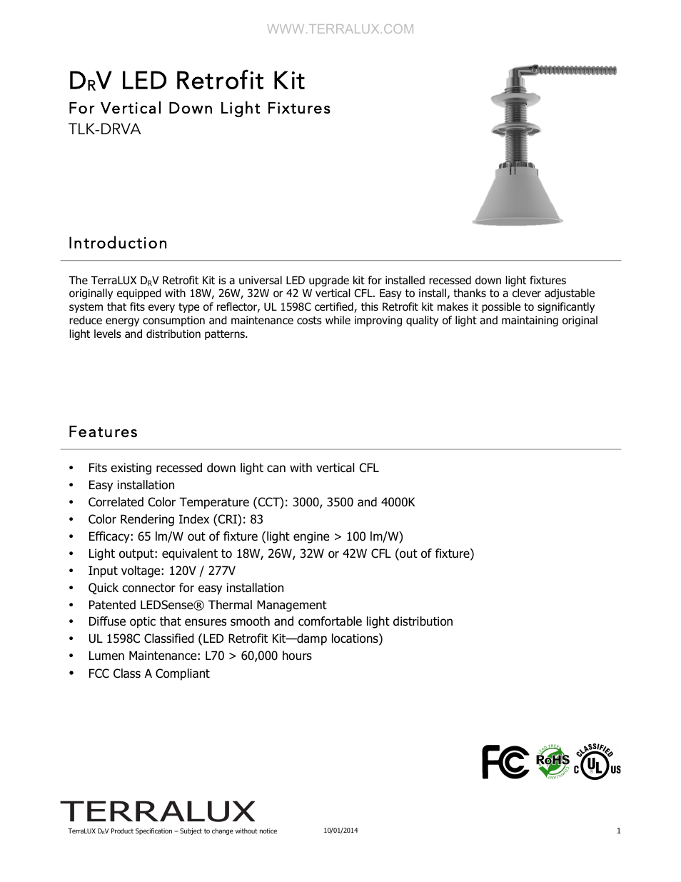 TERRALUX DRV User Manual | 4 pages