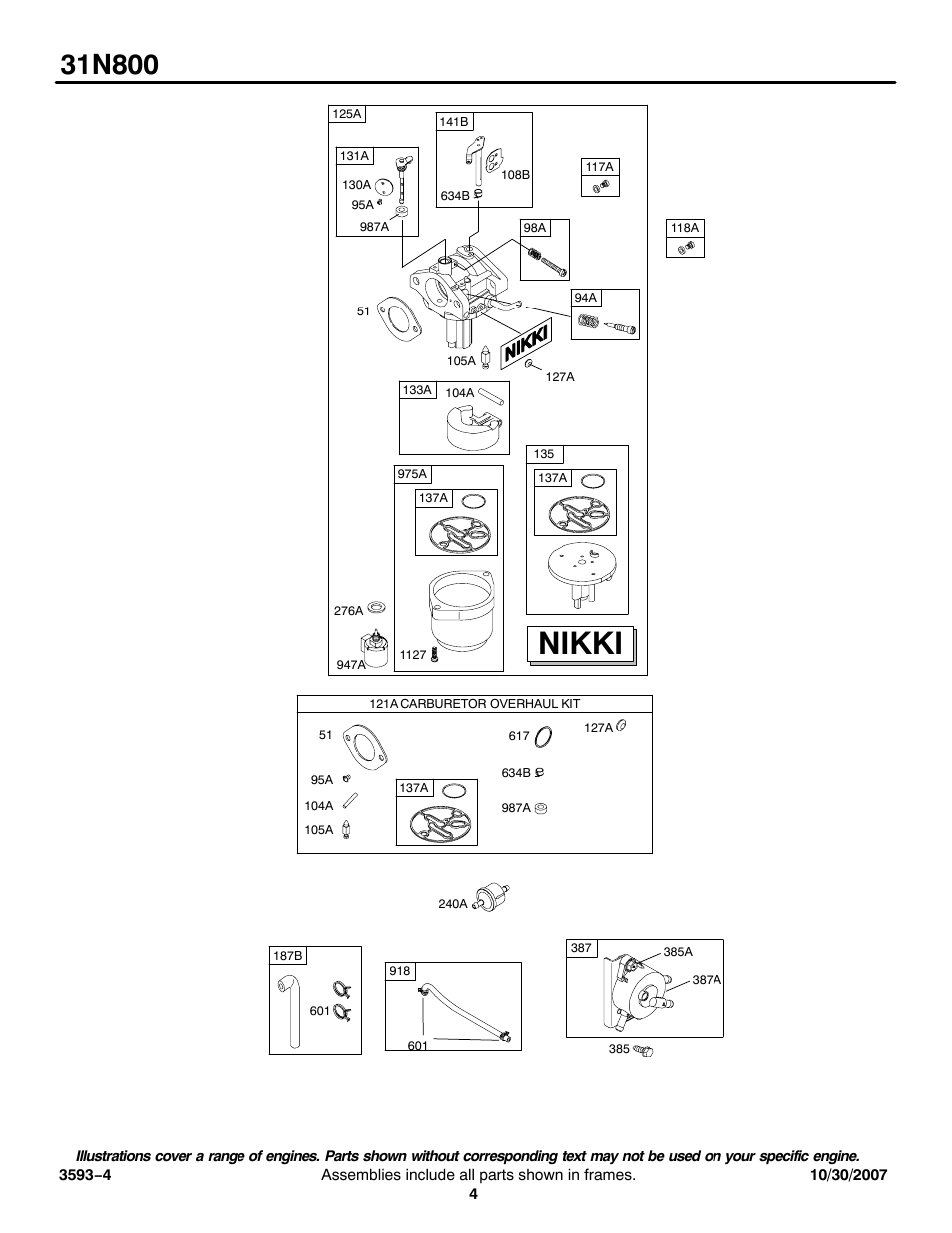 Nikki | Briggs & Stratton 31N800 User Manual | Page 4 / 10