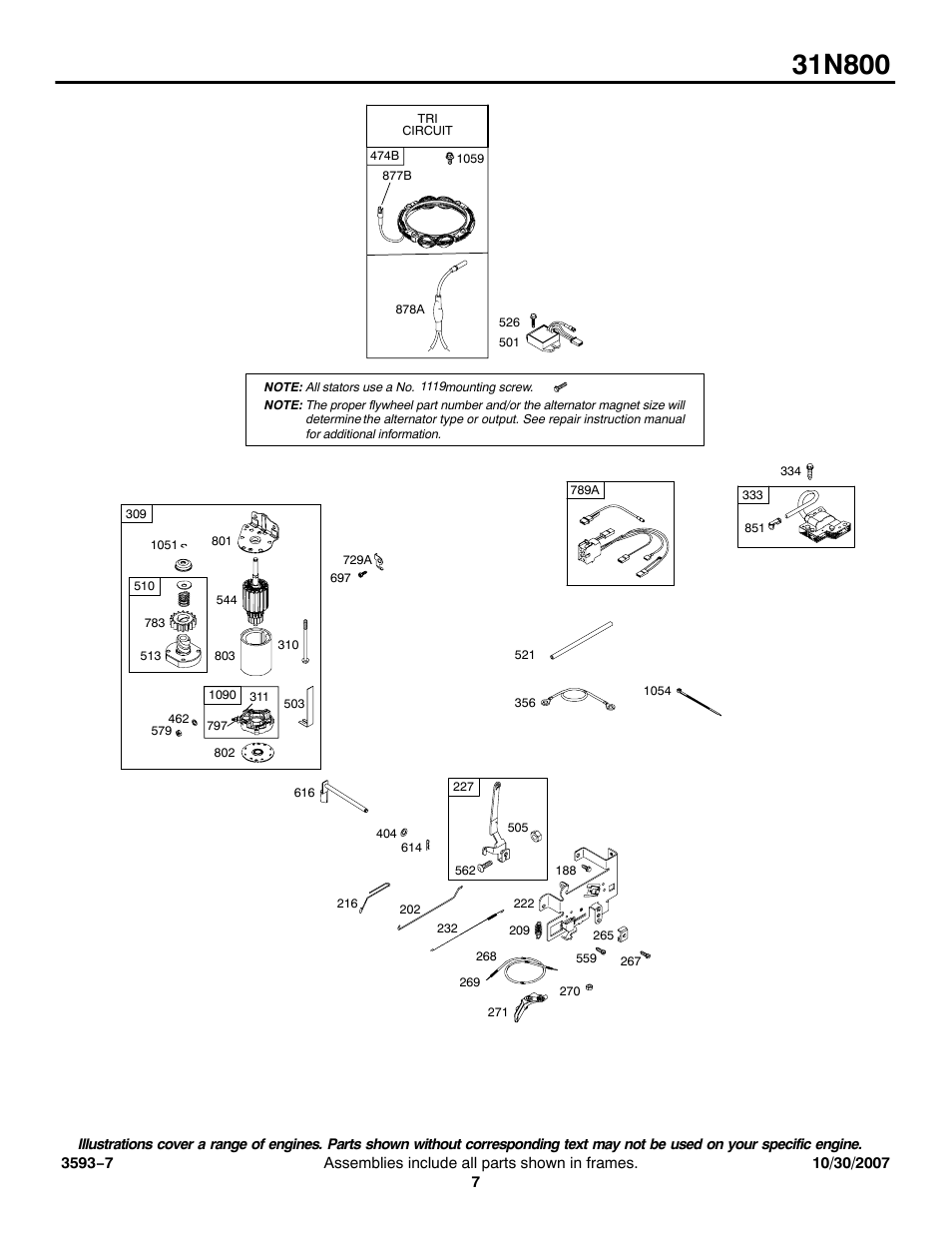 Briggs & Stratton 31N800 User Manual | Page 7 / 10