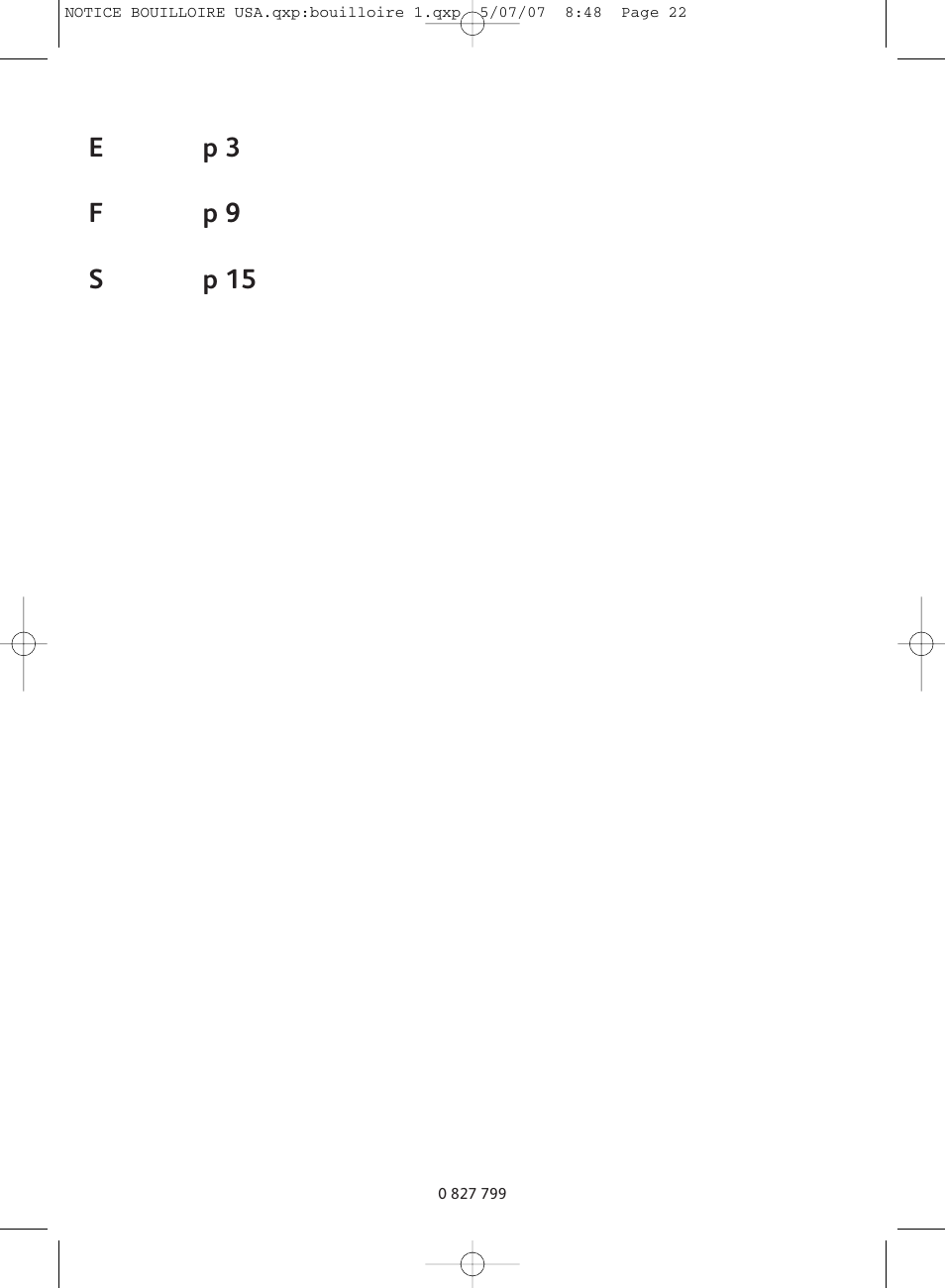 T-Fal Vitesses User Manual | Page 22 / 22
