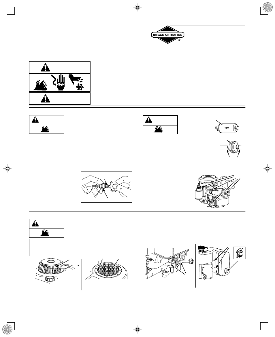 Maintenance, Engine and engine parts, Warning | Briggs & Stratton 210000 User Manual | Page 13 / 20