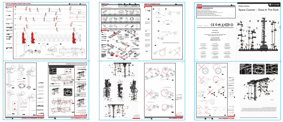 thumbsUp Glow in the Dark Space Coaster User Manual | 1 page