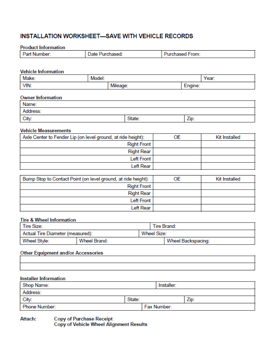 Trail Master Suspension TM104N CHEVEROLET/GMC 1/2 TON 4WD SUSPENSION LIFT KIT User Manual | Page 2 / 22