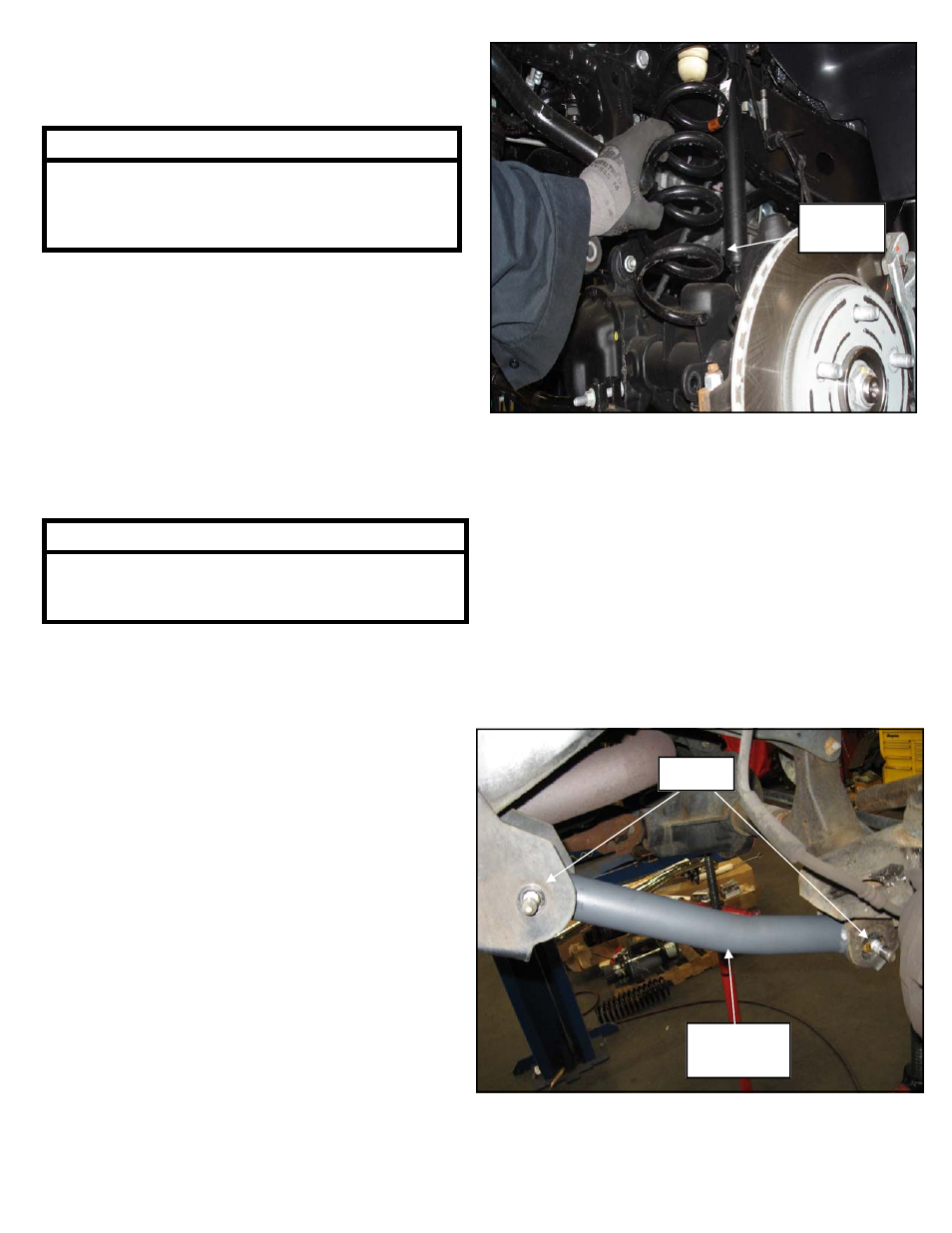 Prepare to install front suspension, Install front suspension | Trail Master Suspension TM3730-40043 w/ Rear Leaf Spring JEEP CHEROKEE (XJ) 3 SPRING KIT w/ Control Arms User Manual | Page 4 / 10