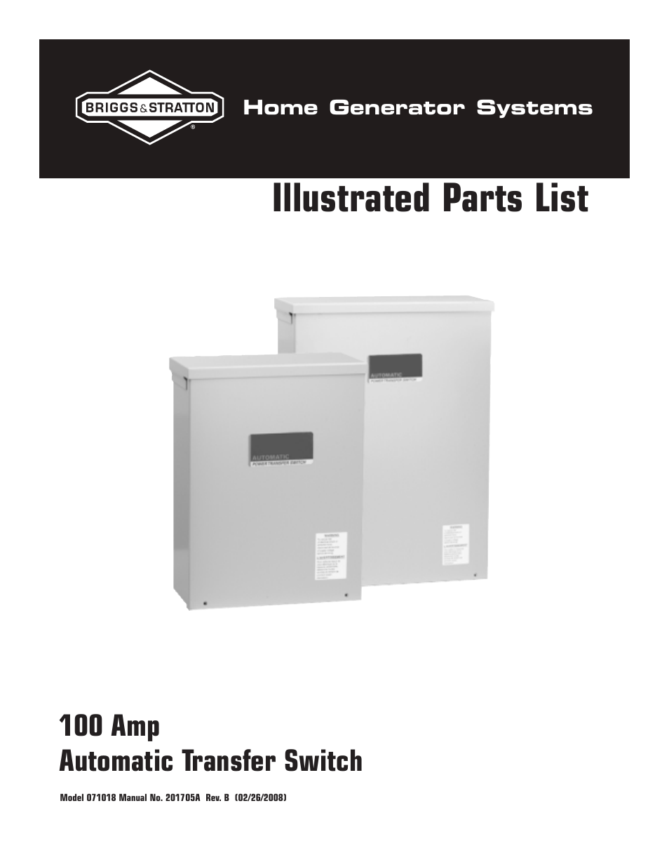 Briggs & Stratton 071018 User Manual | 3 pages