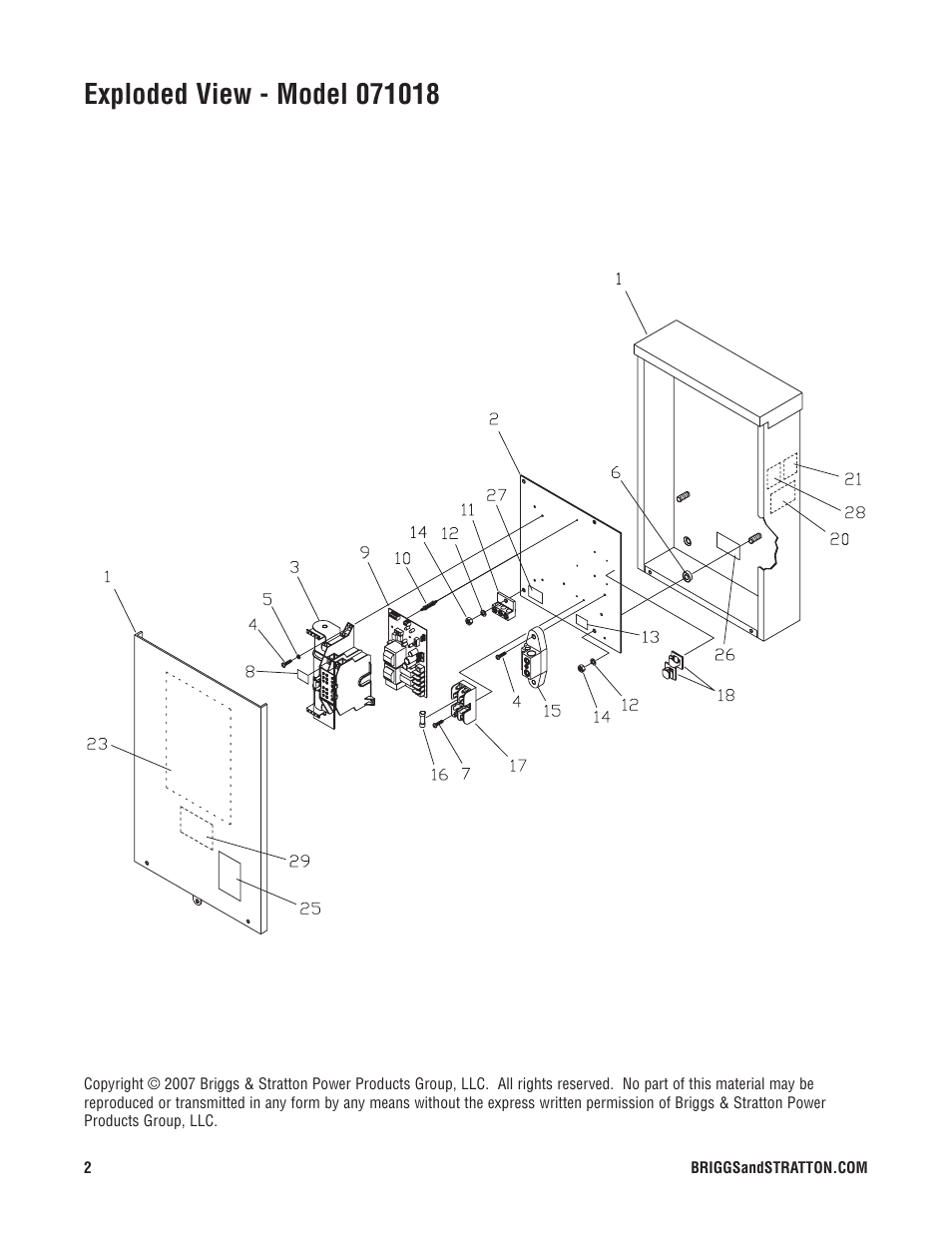 Briggs & Stratton 071018 User Manual | Page 2 / 3