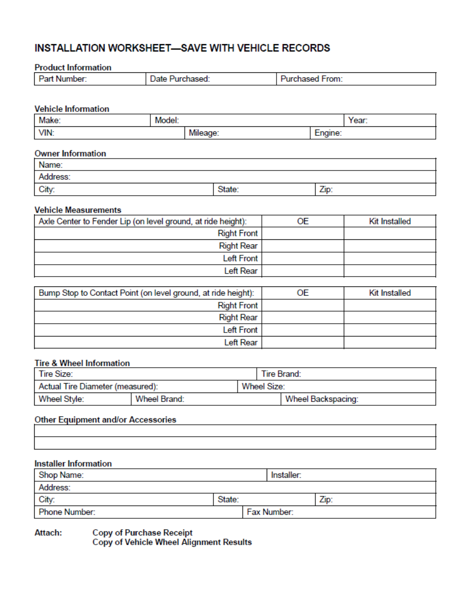Trail Master Suspension TM403N FORD F-150 4WD SUSPENSION LIFT KIT User Manual | Page 2 / 22