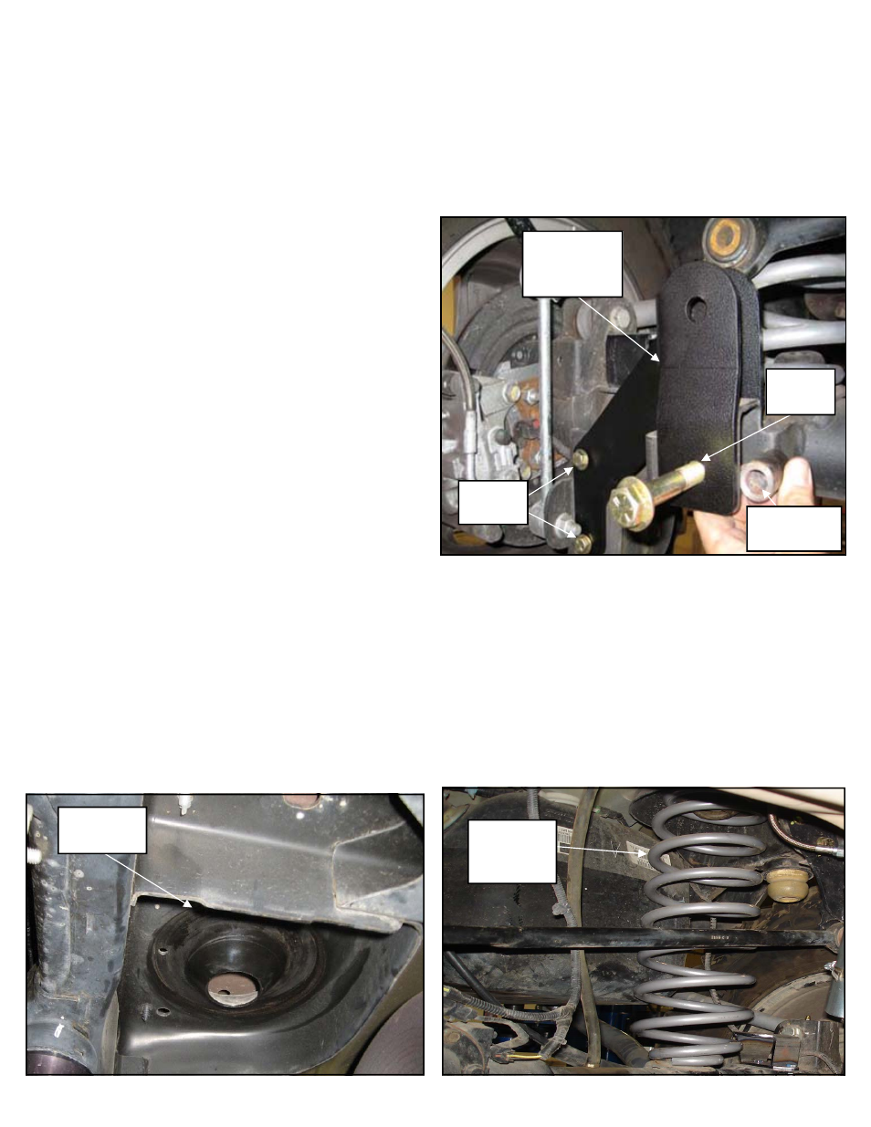 Prepare to install rear suspension, Install rear suspension | Trail Master Suspension TM3335-40013 w/Arms & Nitro shocks JEEP WRANGLER 4 DOOR (JK) 3.5 SPRING KIT User Manual | Page 7 / 12