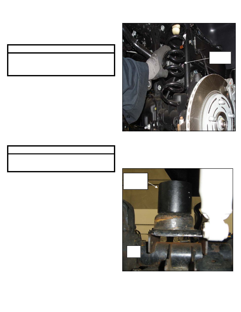 Prepare to install front suspension, Install front suspension | Trail Master Suspension TM3330-40053 JEEP WRANGLER 4 DOOR (JK) 3 SPRING KIT User Manual | Page 4 / 12