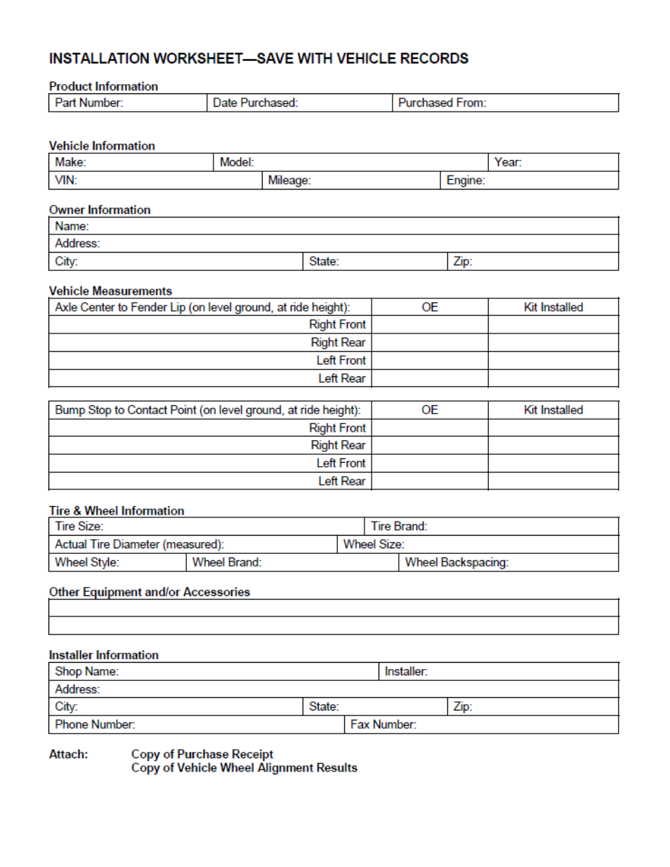 Trail Master Suspension TM3340-40013 w/ Nitro Shocks JEEP WRANGLER 4 DOOR (JK) 4 SPRING KIT User Manual | Page 2 / 12