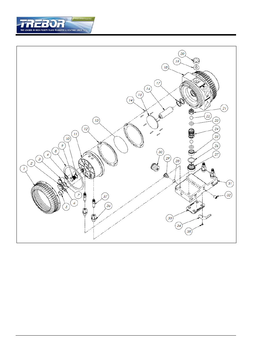 4 parts illustration | Trebor 55E EVOLVE User Manual | Page 16 / 28