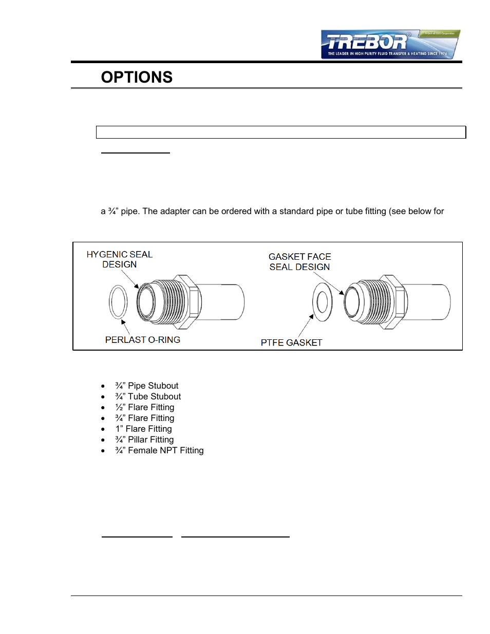 2options | Trebor 55E EVOLVE User Manual | Page 7 / 28