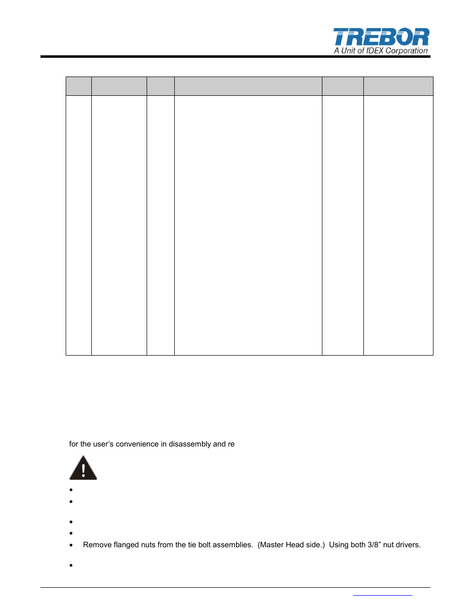 5 parts list, 6 clean-up, 7 disassembly | Trebor 610RC Magnum User Manual | Page 13 / 18
