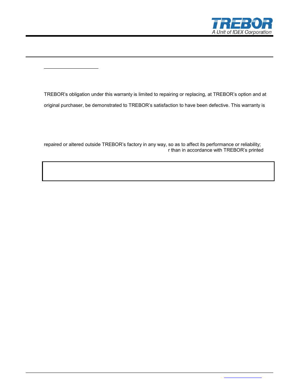 3warranty | Trebor 610RC Magnum User Manual | Page 5 / 18