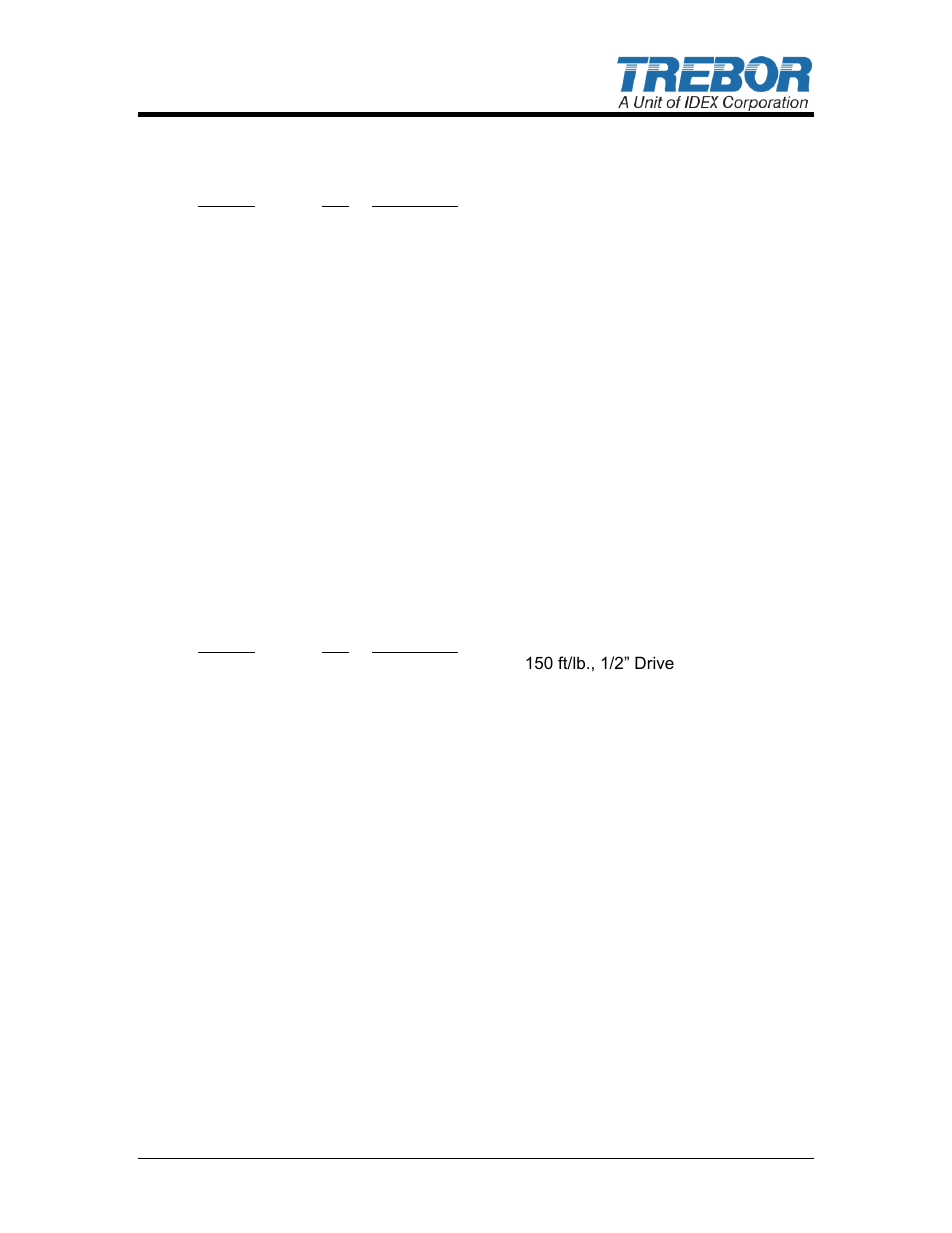 2 recommended spare parts, 3 tools | Trebor 50D Maxim User Manual | Page 13 / 25