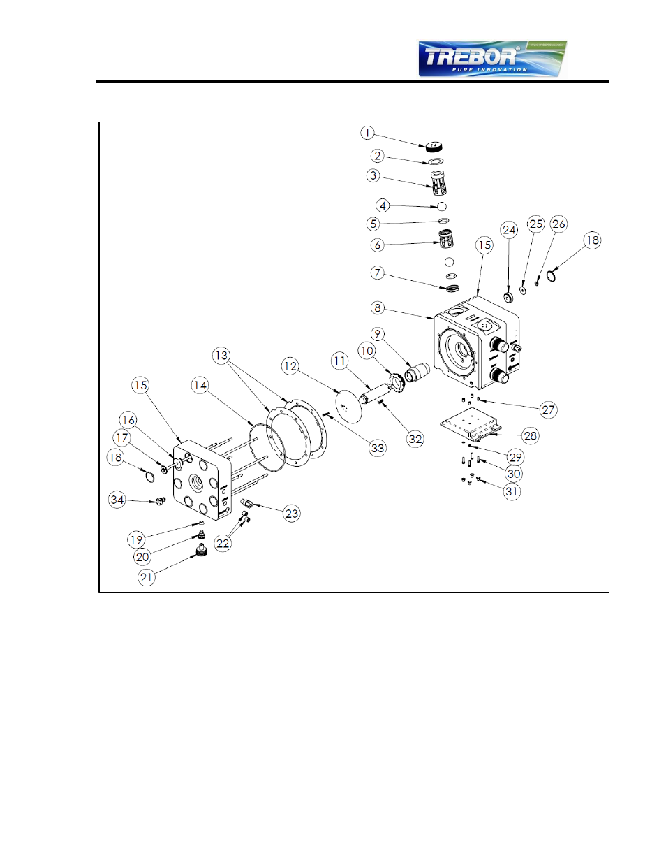 Parts illustration, N figure 4-1) fro, 4 parts illustration | Trebor 120E Mega User Manual | Page 15 / 25