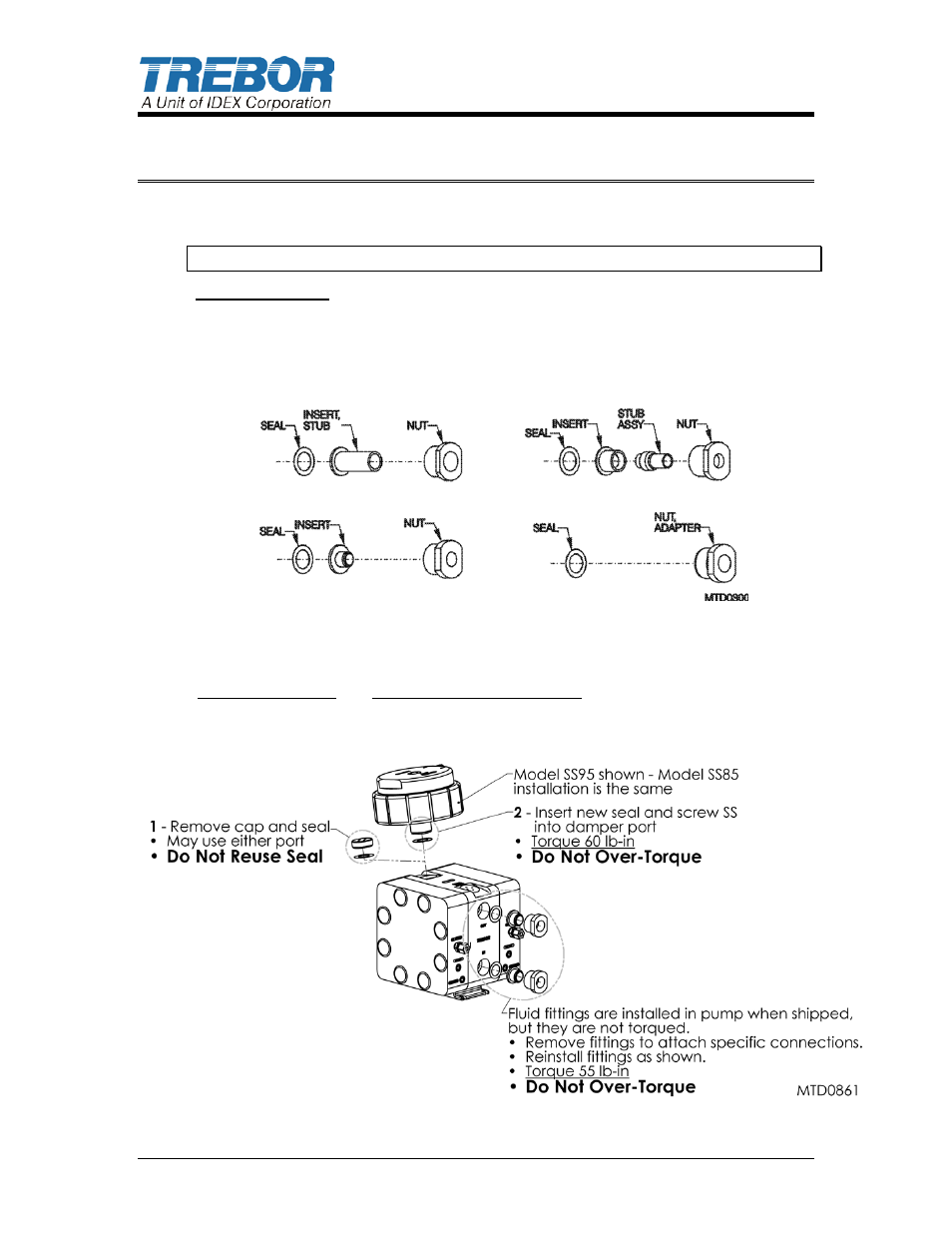 2 options, 1 fluid port connection options, 2 fluid fittings / surge suppressor hook-up | 2options | Trebor 960E Mega User Manual | Page 6 / 24